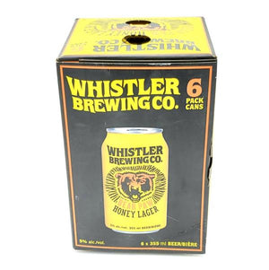 WHISTLER BEAR PAW HONEY LAGER 6 CANS