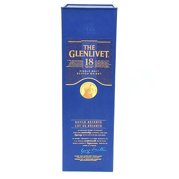 THE GLENLIVET 18YO SINGLE MALT 750mL