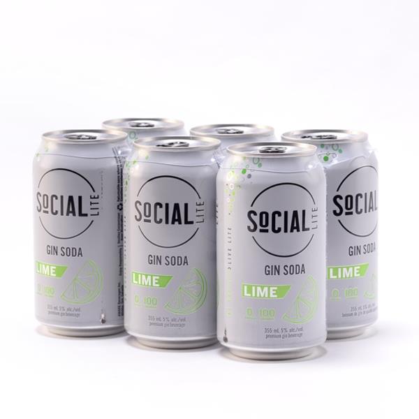 Buy SOCIAL LITE GIN SODA LIME 6PK Online Edmonton