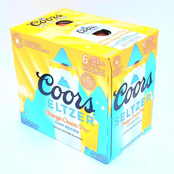 COORS ORANGE VANILLA SELTZER 6PK