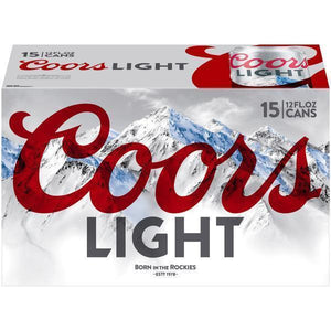 COORS LIGHT 15CANS